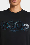Tricou DSQUARED2, Pressato Cigarette Fit, Black, Slim Fit