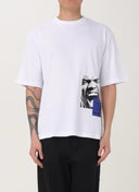 Tricou DSQUARED2, Graphic Print, Blue Details, Alb