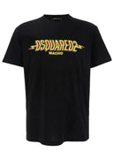 Tricou DSQUARED2, Wash Cool Fit Macho, Slim Fit, Negru