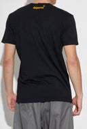TRICOU DSQUARED2, Mr Catenacci Front Print, Regular Fit, Negru