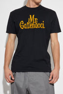 TRICOU DSQUARED2, Mr Catenacci Front Print, Regular Fit, Negru