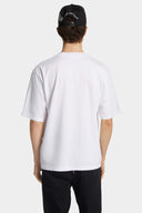 Tricou DSQUARED2, Magliano x D2 Loose Fit Txshirt, Alb
