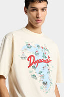 Tricou DSQUARED2, Aloha Souvenir Loose Fit T-Shirt