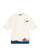 Tricou DSQUARED2,  cream T-shirt with print