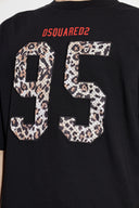 Tricou DSQUARED2, Wild2 Loose Fit T-Shirt, Negru