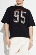 Tricou DSQUARED2, Wild2 Loose Fit T-Shirt, Negru