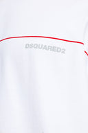 Tricou DSQUARED2, Dsquared2 Tape Loose Fit T-Shirt, Alb