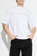 Tricou DSQUARED2, Dsquared2 Tape Loose Fit T-Shirt, Alb