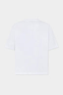 Tricou DSQUARED2, Dsquared2 Tape Loose Fit T-Shirt, Alb