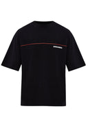Tricou DSQUARED2, Dsquared2 Tape Loose Fit T-Shirt, Negru