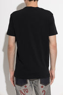 Tricou DSQUARED2, BLACK Cotton T-shirt with Printed Logo
