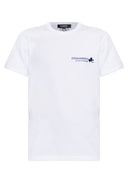 Tricou DSQUARED2,  WHITE Cotton T-shirt with Logo