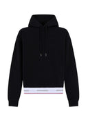 Hanorac DSQUARED2, Tape Relax Fit Hoodie, Negru