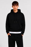 Hanorac DSQUARED2, Tape Relax Fit Hoodie, Negru 4