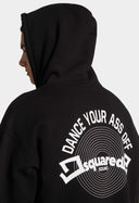 HANORAC DSQUARED2, Dance your ass off Print on back, Negru
