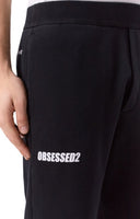 Pantalon Dsquared2, Obsesses Print, Black Trousers