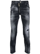 JEANS DSQUARED2, Black, Mid Rise Slim Cut
