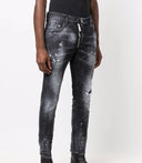 JEANS DSQUARED2, Black, Mid Rise Slim Cut