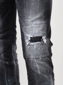 JEANS DSQUARED2, Black, Mid Rise Slim Cut