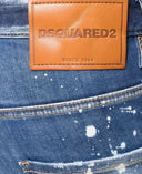 BLUGI DSQUARED2, Bumbac, Ripped Detail Jeans Blue