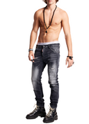 BLUGI DSQUARED2,Slash Wash Cool Guy, Black
