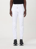 JEANS DSQUARED2, Bull Skater mid-rise slim-fit jeans, Alb