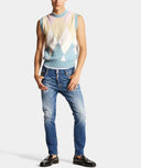 BLUGI DSQUARED2,Denim Skinny Jeans, Indigo Blue
