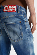 BLUGI DSQUARED2, Cotton Stretch Denim, Skater, Blue