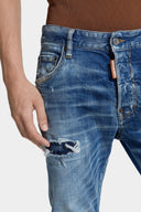 BLUGI DSQUARED2, Cotton Stretch Denim, Skater, Blue