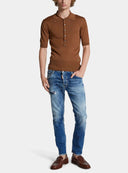 BLUGI DSQUARED2, Cotton Stretch Denim, Skater, Blue