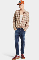 JEANS DSQUARED2, Dark Moody blues wash, Skater Fit, Bleumarin