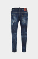 JEANS DSQUARED2, Dark Moody blues wash, Skater Fit, Bleumarin