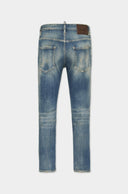 JEANS DSQUARED2, Medium Sandy Wash, Skater Fit, Bleu
