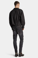 JEANS DSQUARED2, Nirvana Wash, Skater fit, Negru