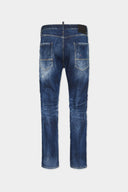 JEANS DSQUARED2, Medium Ripped Wash Cool Guy, Bleumarin