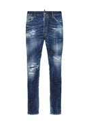 JEANS DSQUARED2, Medium Ripped Wash Cool Guy, Bleumarin