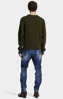 JEANS DSQUARED2, Medium Ripped Wash Cool Guy, Bleumarin