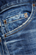 Jeans DSQUARED2, NAVY BLUE 'Slim Twst' jeans