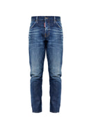 Jeans DSQUARED2, NAVY BLUE 'Slim Twst' jeans
