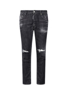 Jeans DSQUARED2, Black Wash Skater Jeans