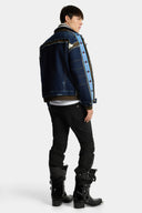 Jeans DSQUARED2 Rubberized Skiers Ski Cropped – Negru