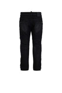 Jeans DSQUARED2 Rubberized Skiers Ski Cropped – Negru