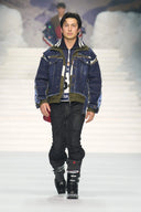 Jeans DSQUARED2 Rubberized Skiers Ski Cropped – Negru