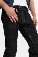 Jeans DSQUARED2 Rubberized Skiers Ski Cropped – Negru