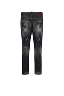 Jeans DSQUARED2 Skater White Marks – Negru