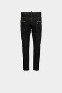 Jeans DSQUARED2, Aviator Biker Zips Jeans, Negru 3