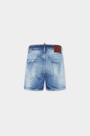 Pantaloni scurti DSQUARED2, Light Scarface Wash Bro Jean, Blue
