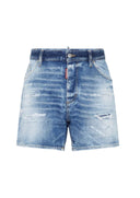 Pantaloni scurti DSQUARED2, Light Scarface Wash Bro Jean, Blue