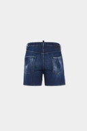 Pantaloni scurtiDSQUARED2, Dark Milky Way Wash Bro Jean Shorts, blue