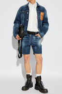 Pantaloni scurti DSQUARED2, NAVY BLUE Denim shorts